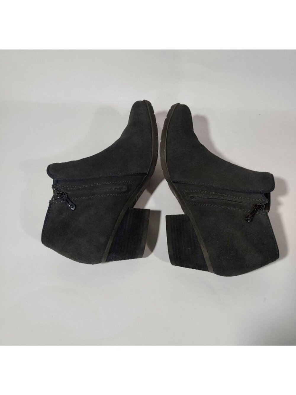 Blondo Black Suede Booties Waterproof Side Zip Ankle Hight Size 7 - Picture 5 of 12